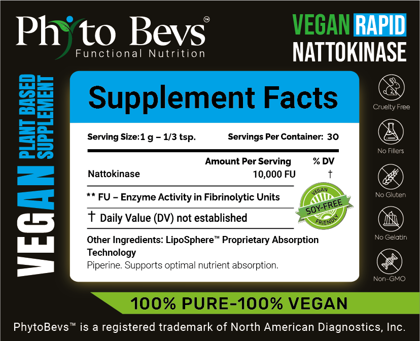 10,000 FU Vegan Nattokinase - HEALTH CARE PROVIDER RX ONLY